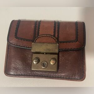 Vintage Fossil Card Wallet